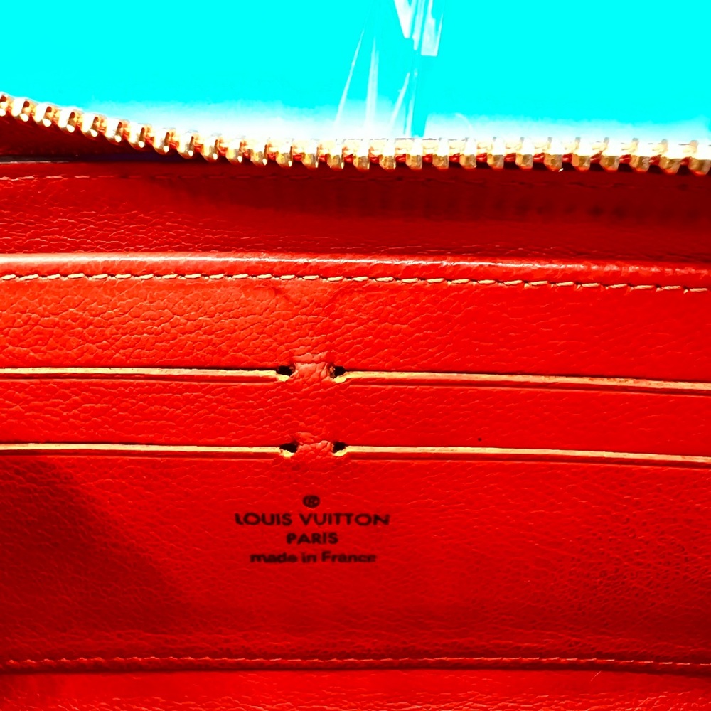 Louis Vuitton Zippy Wallet Round Zipper Long Monogram Exotic Python Orange - Picture 10 of 12